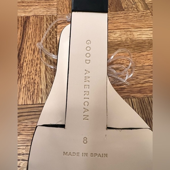 NIB Good American Cinder-F*cking Ella Clear Wedges - Picture 14 of 14